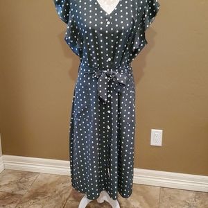 NWOT polka dot midi dress
